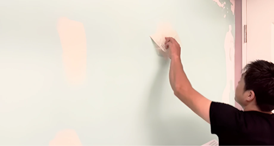 Wall condition before installation