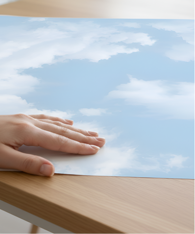 Perfect wallpaper cloud for ceiling