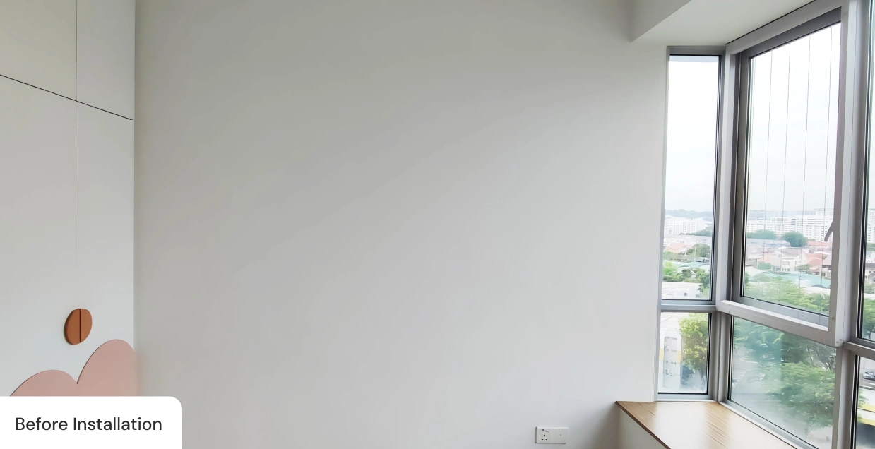 Wall condition before installation wallpaper