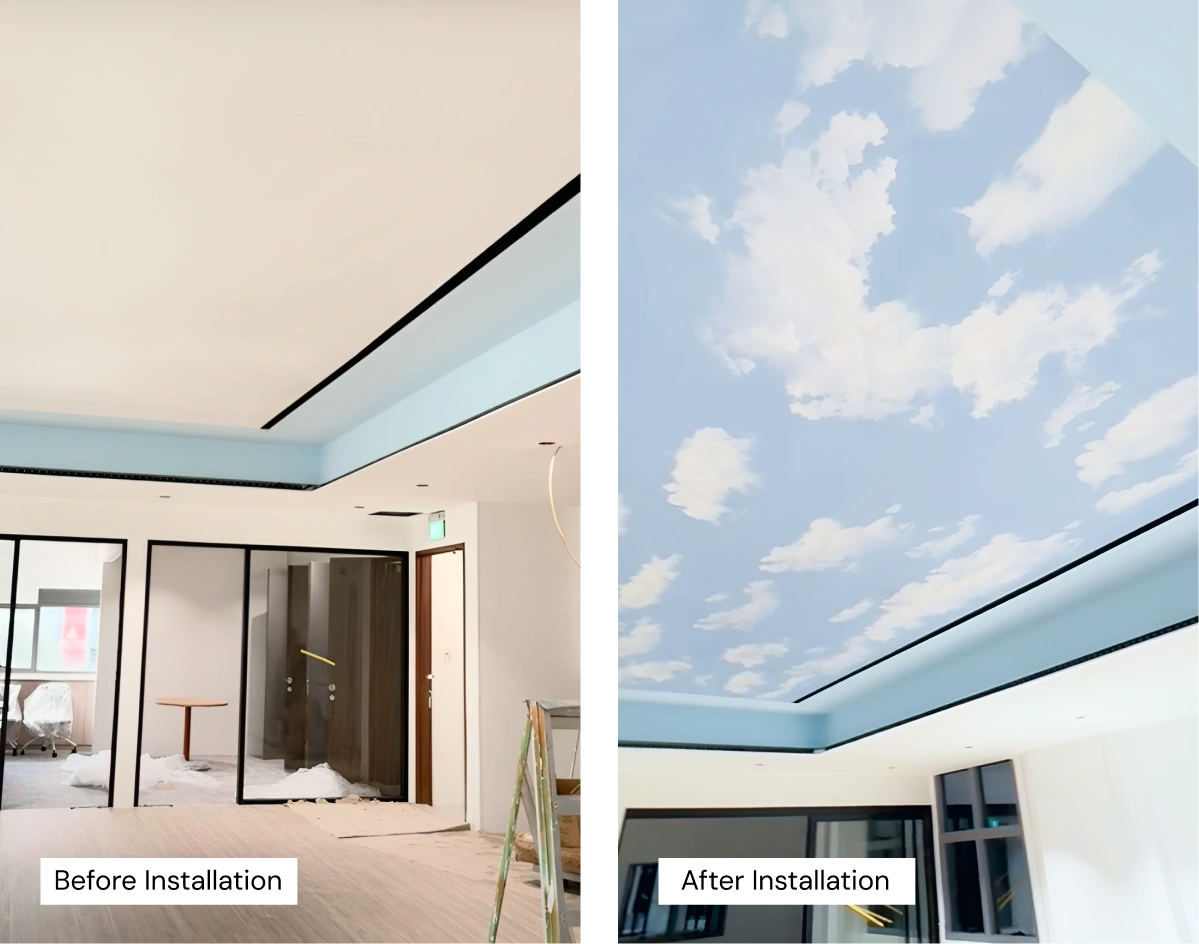 Before After Wall Ceiling