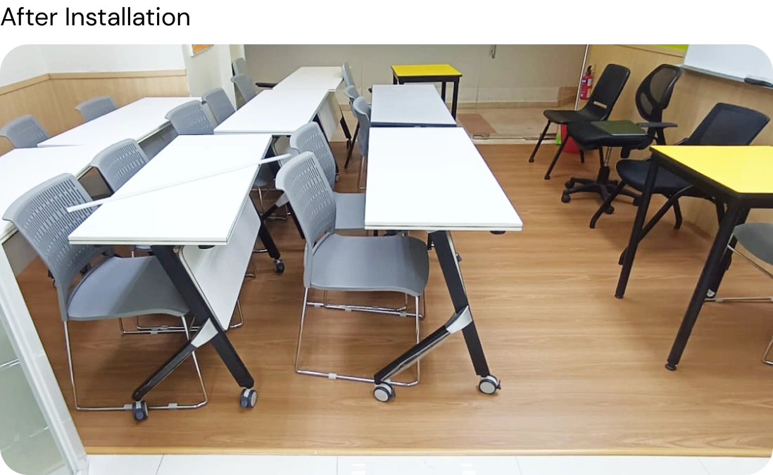 Floor condition After installation