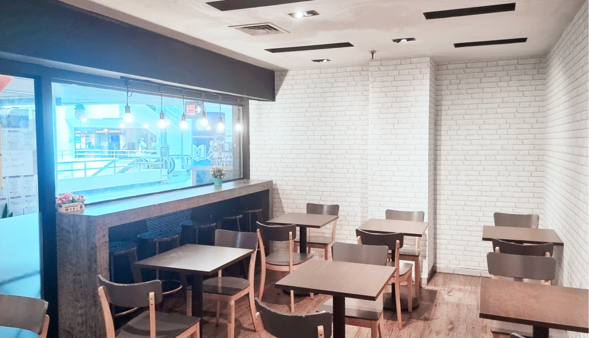 Corner Side of cashier and The Wallpaper Look Stunning