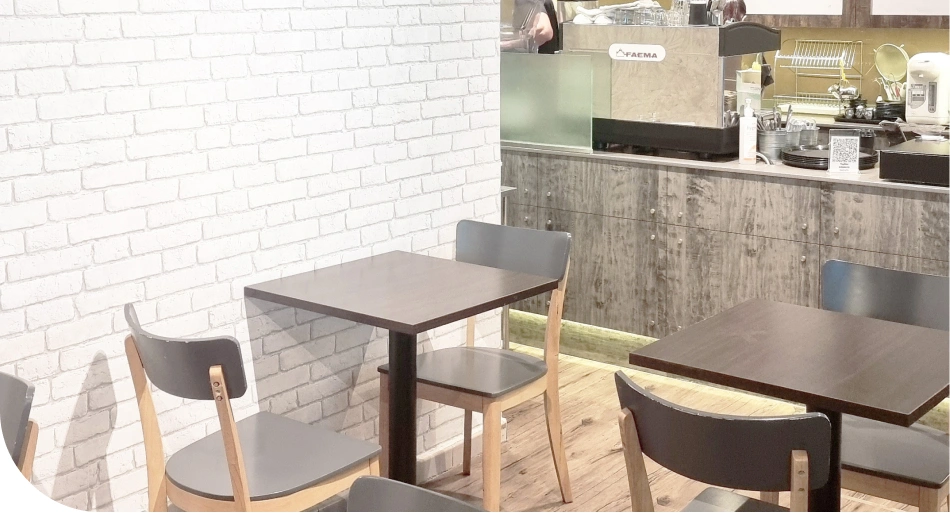 Coffee Shop Look Stunning with Wallpaper 