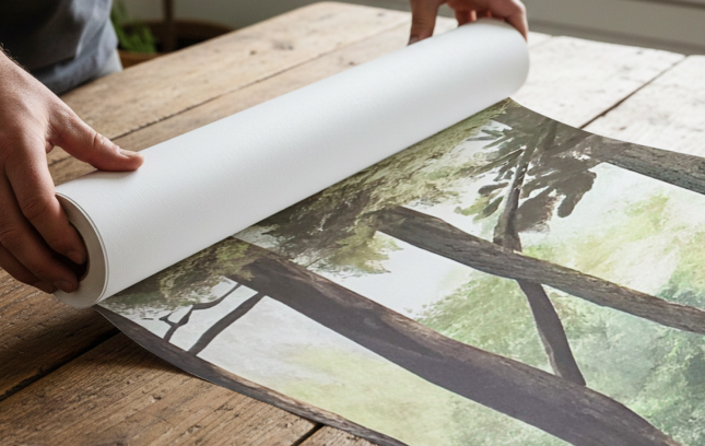 Roll wallpaper detail