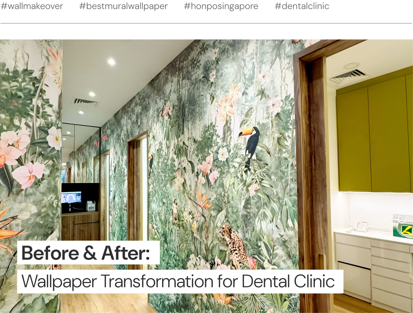 Before and after dental clinic makeover