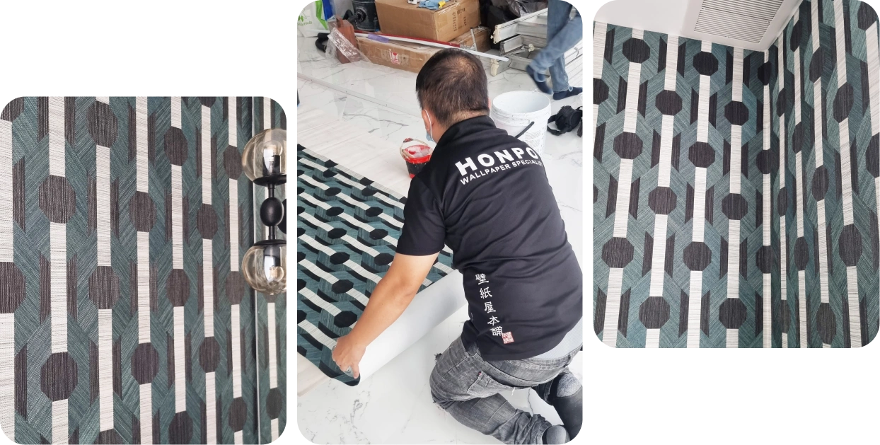 Professional wallpaper installation