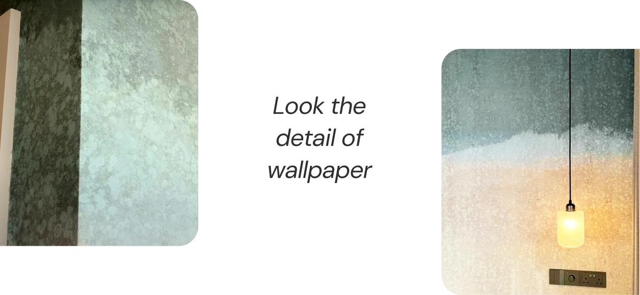 Look the detail of wallpaper