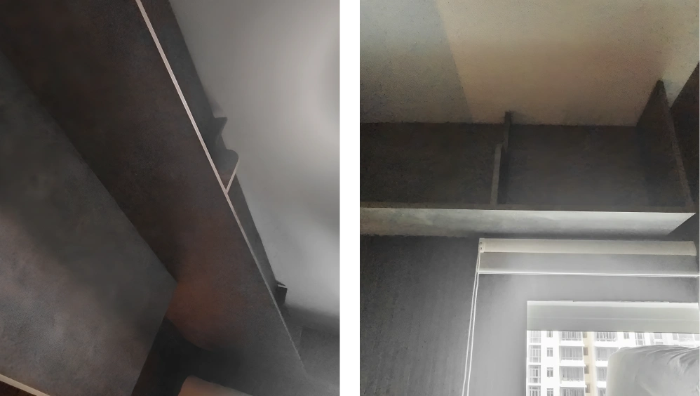Ceiling area study room after installation