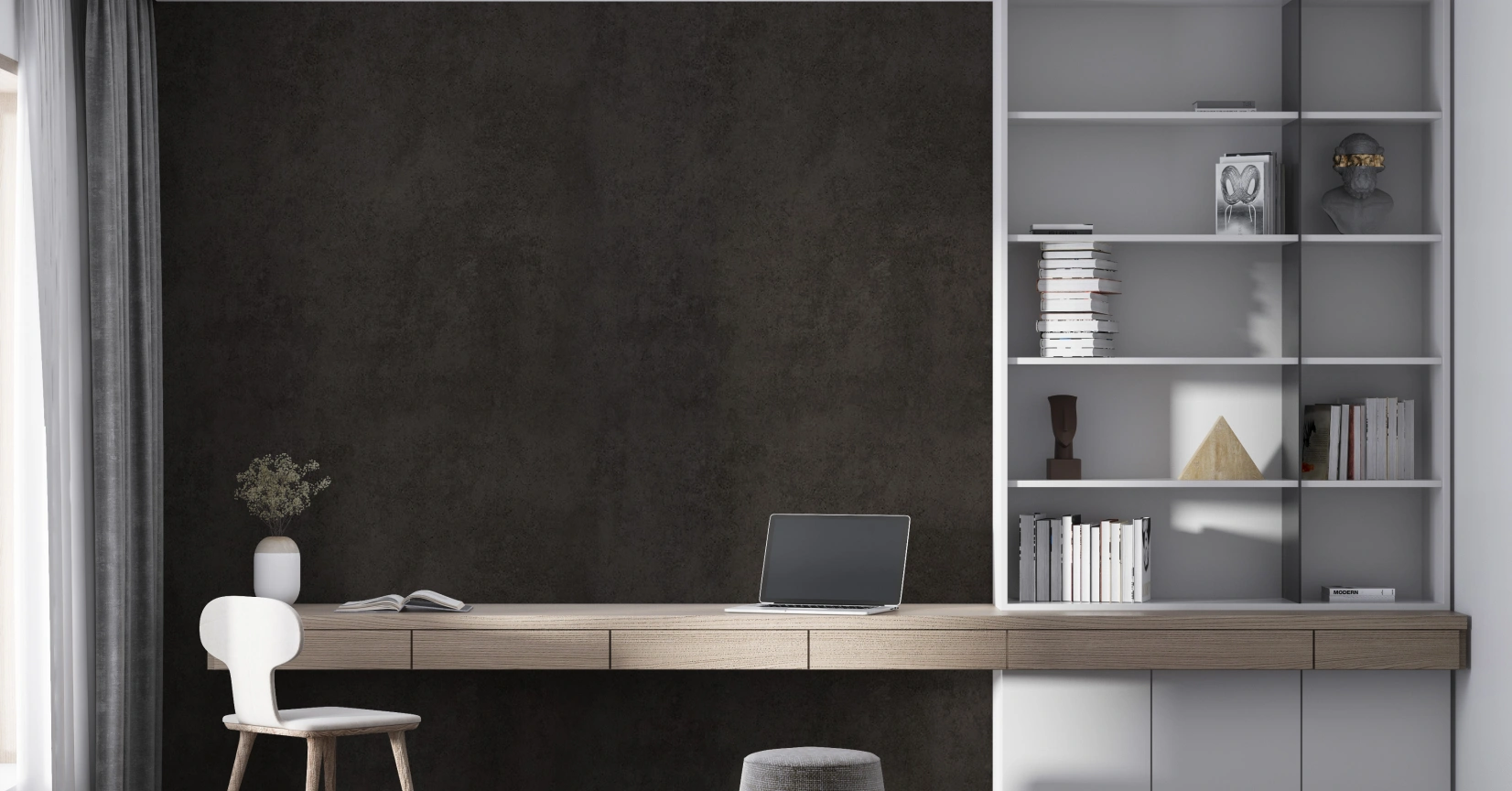 Industrial Vibes for a Productive Study Room Makeover