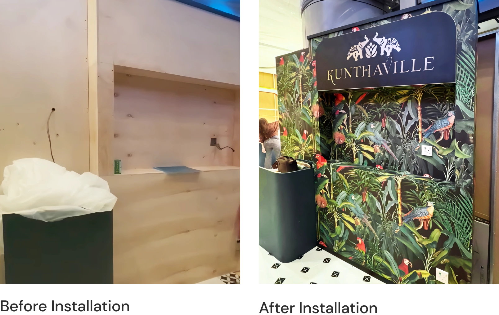 Before After Installation Khuntaville
