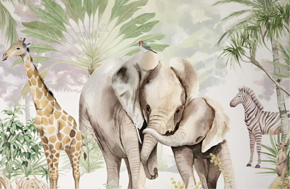 Look the detail of wallpaper