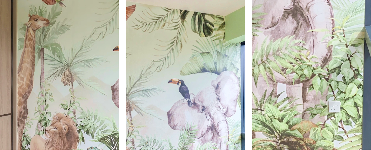 Look the detail of wallpaper