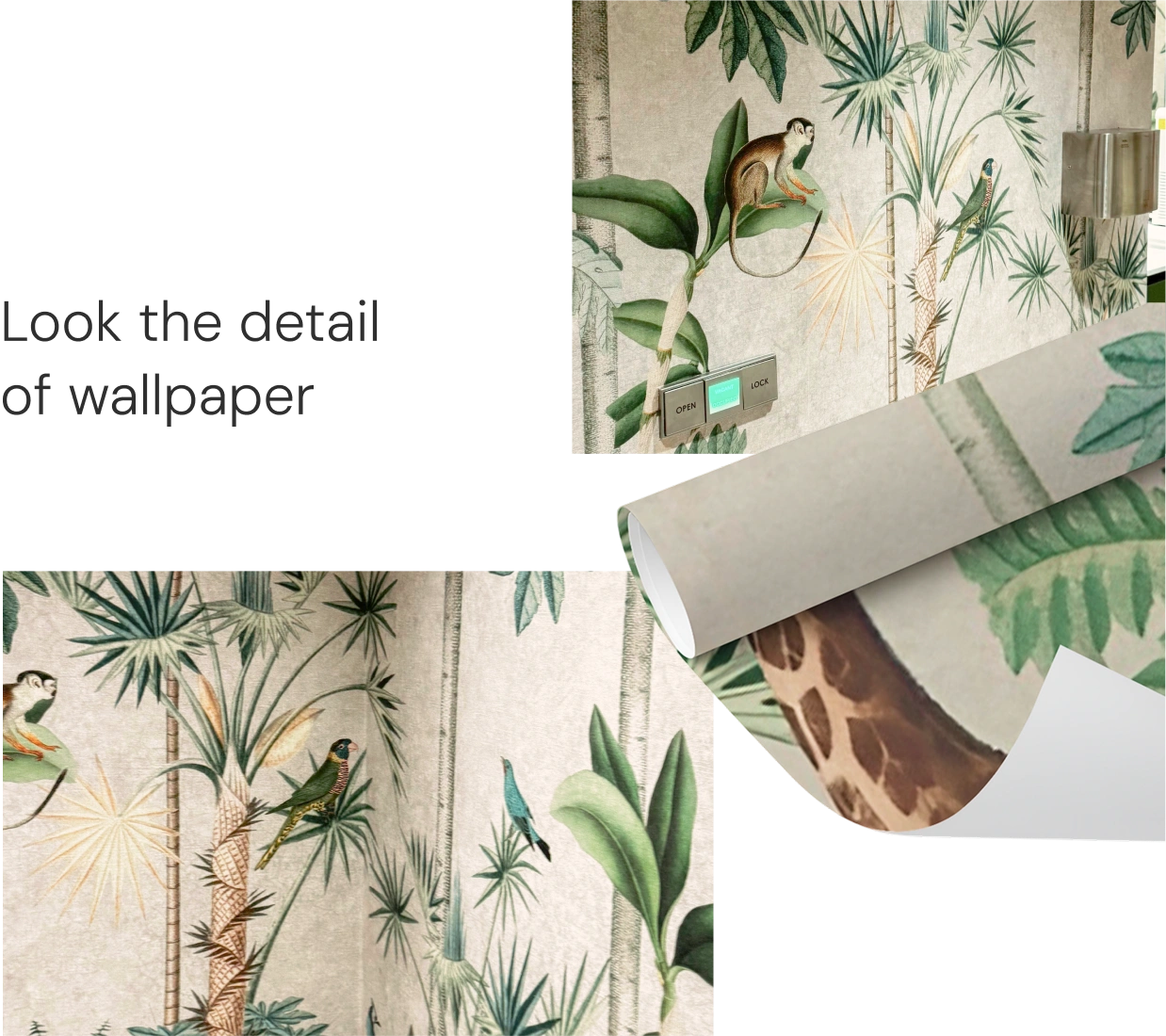 Roll wallpaper giraffe troll