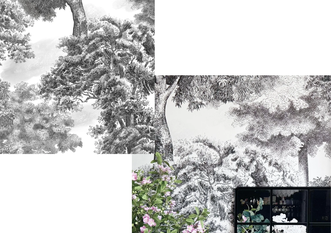 Detail of wallpaper