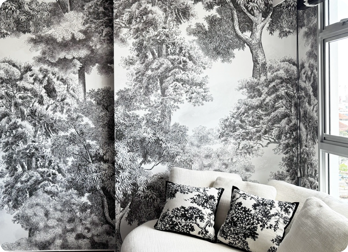 Other side of wallpaper installation by honpo