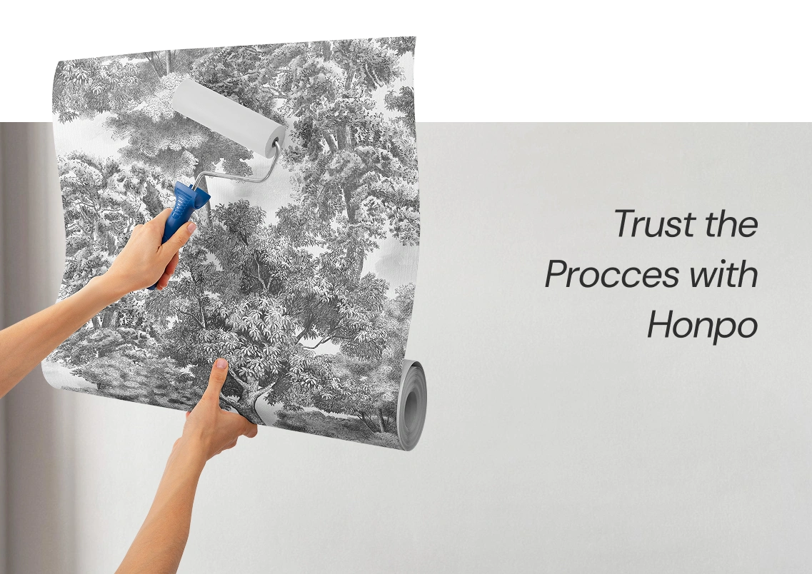 Perfect and precision wallpaper process