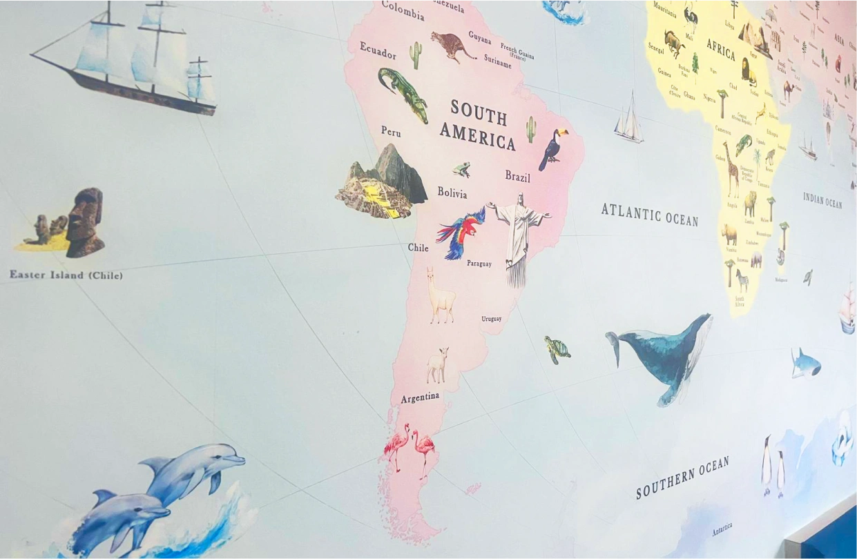 Map wallpaper custom