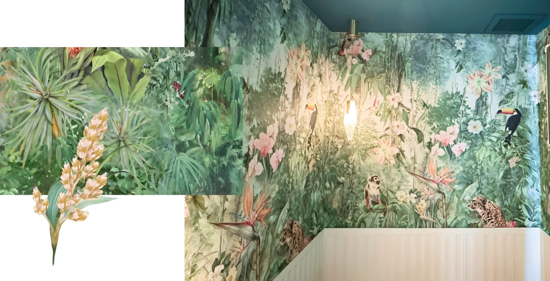 Detail of wallpaper