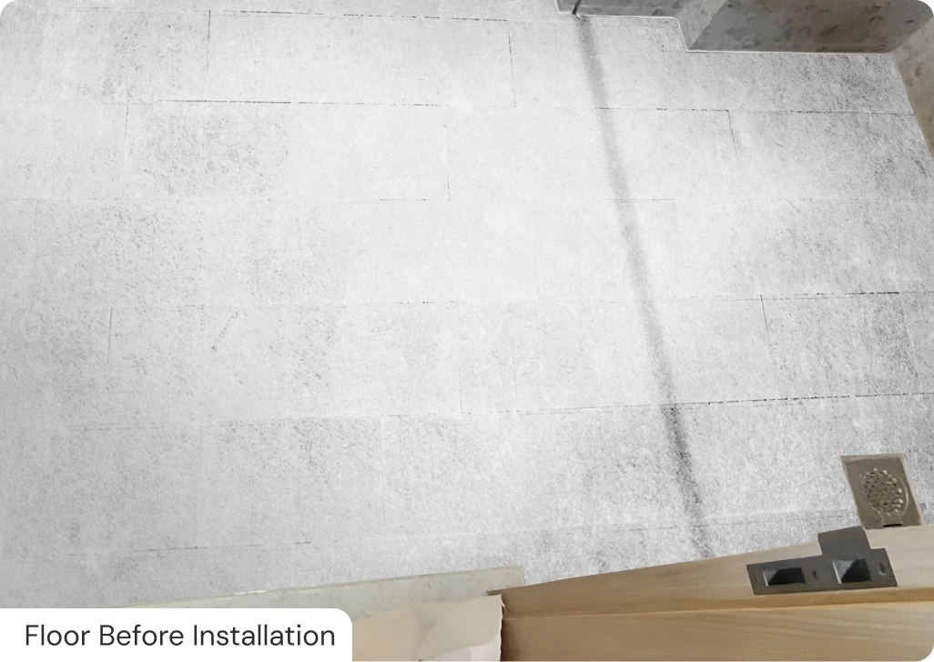 First toilet before installation
