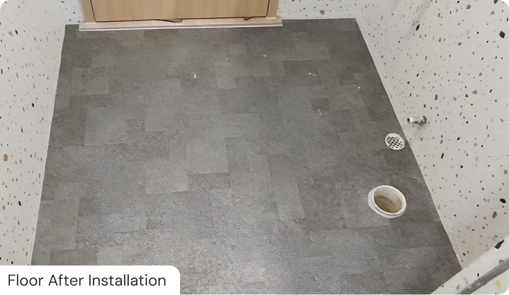 Second toilet after installation