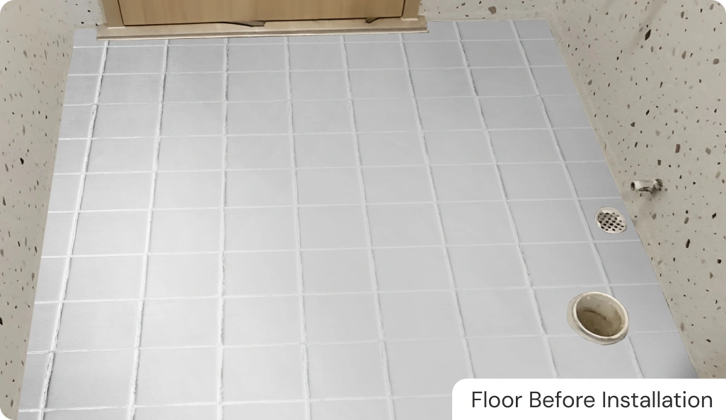 Second toilet before installation