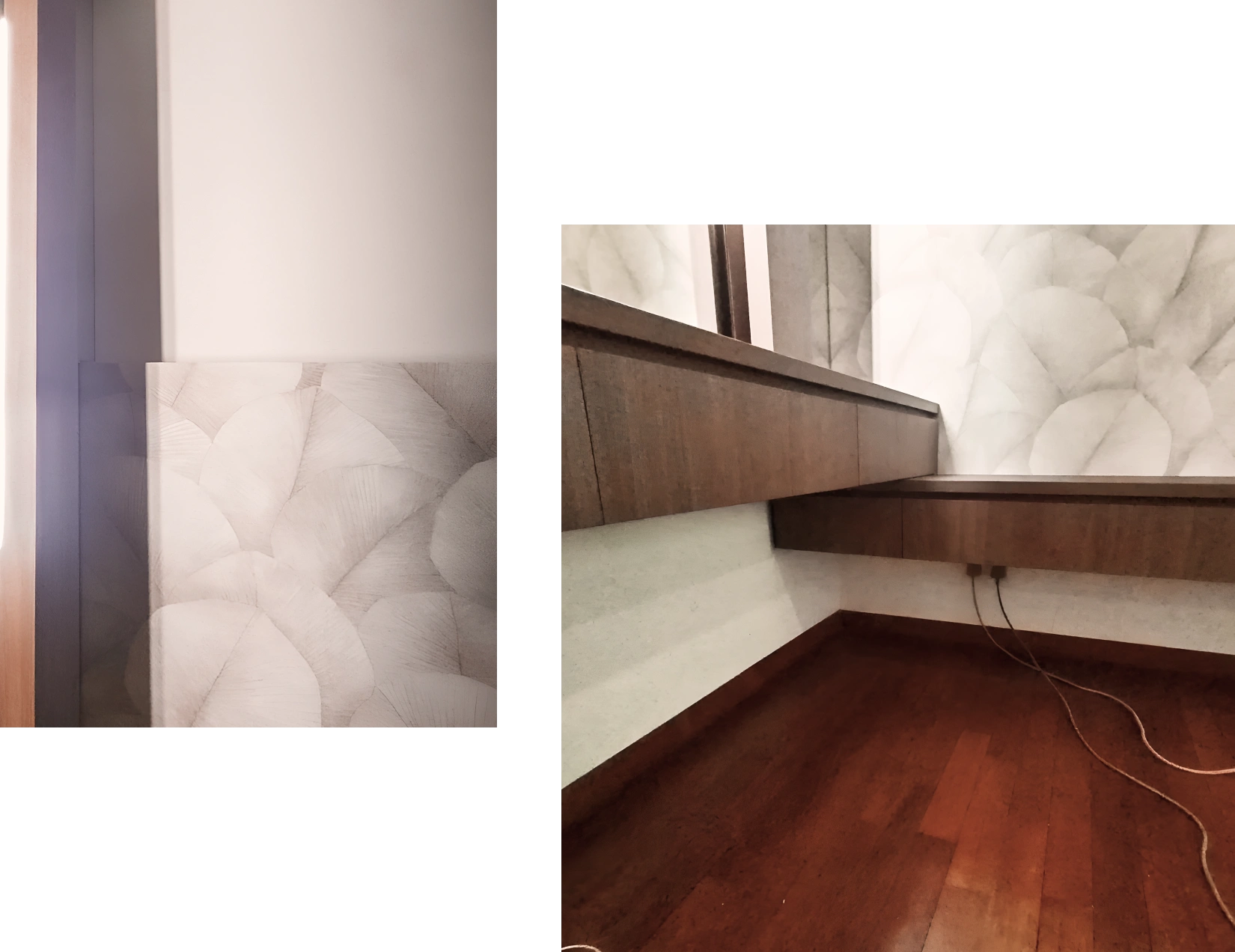 Another side of bedroom area after installation