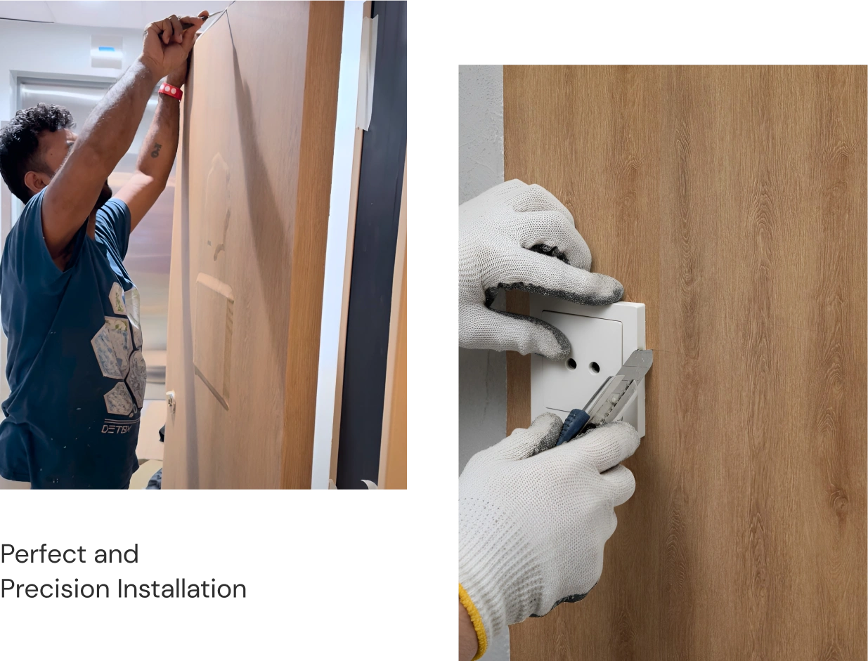 Perfect and precision wall installation