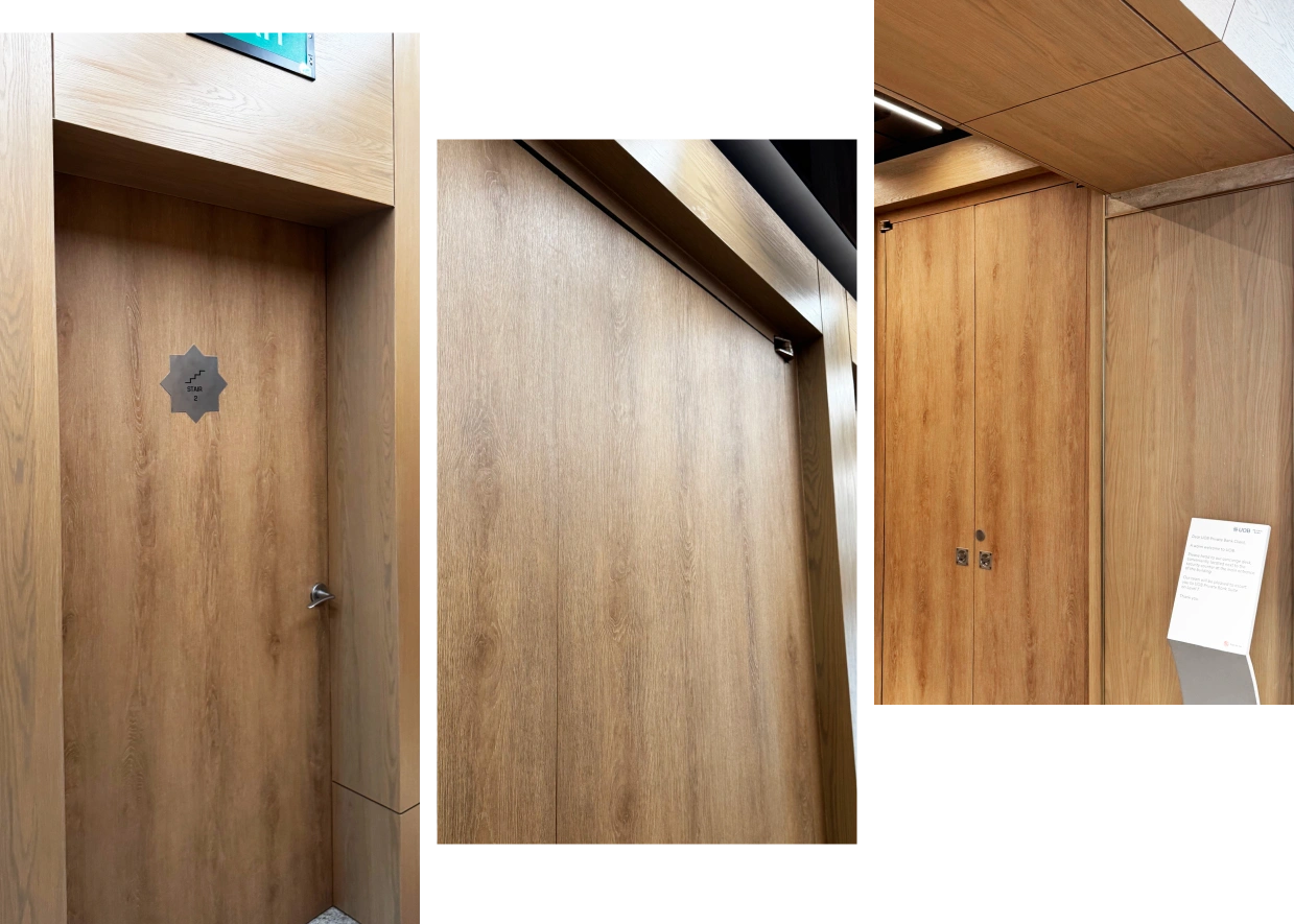 Wood laminate detail installation