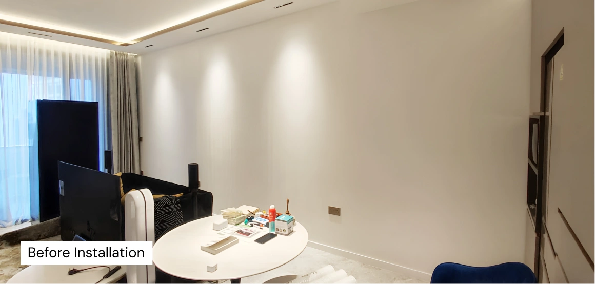 Before Wall installation