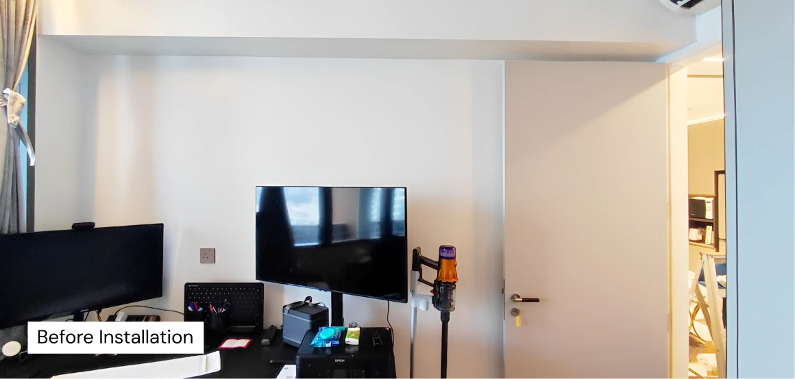 Before Wall installation