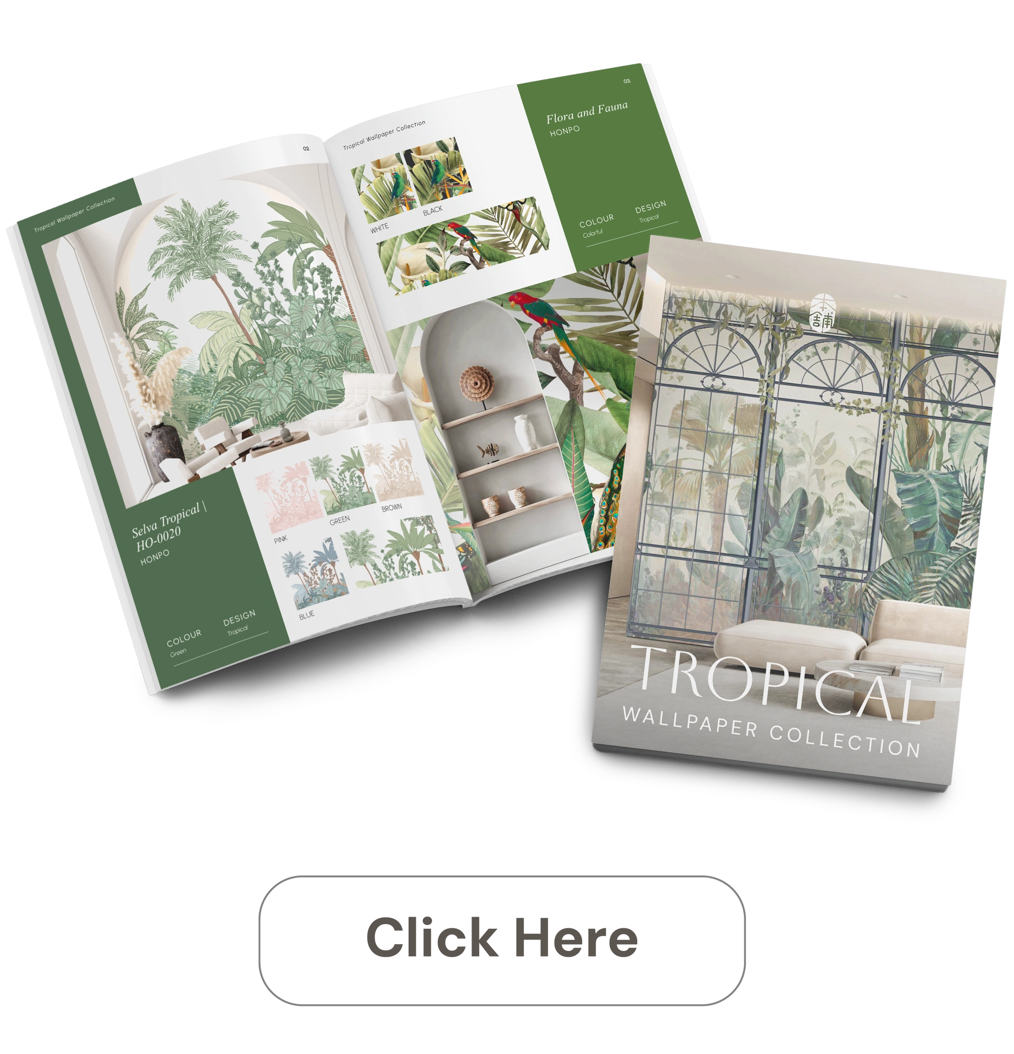 FiInd more inspiration about tropical wallpaper design