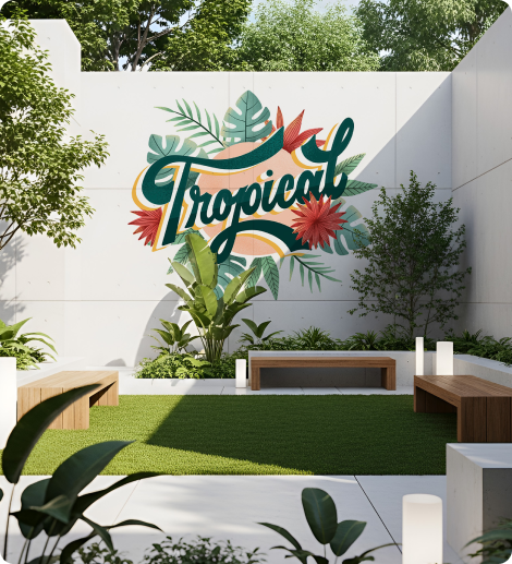 graphic wall print sticker