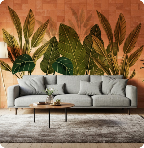 wall print design for living room simple