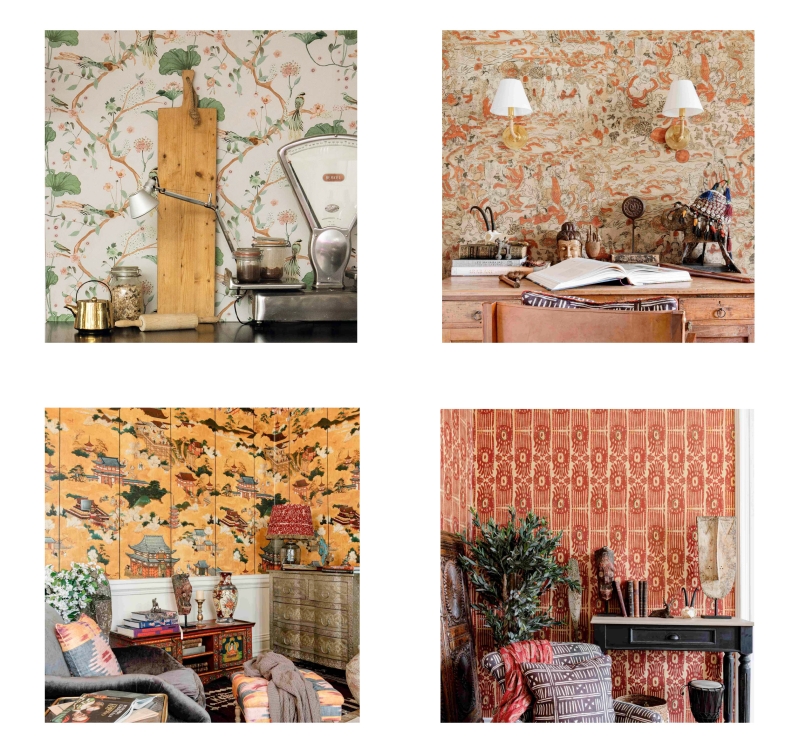 Rustic lovers would also choose cultural wallpaper for their similarity towards antique and strong cultural connection