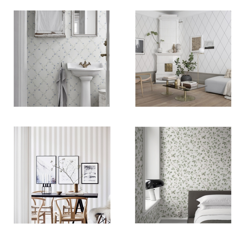 scandinavian forest wallpaper by HONPO wall covering Singapore