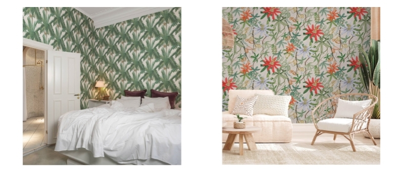 Exotic Botanical Wallpaper Singapore - HONPO Wall covering