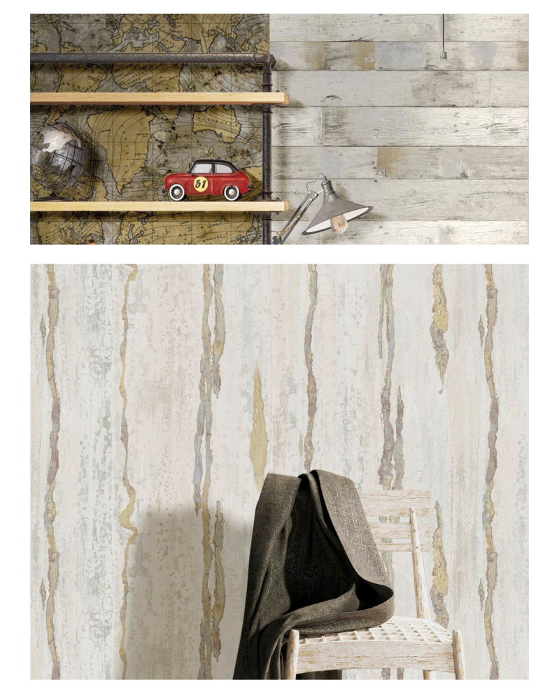 Wood effect wallpaper collection by HONPO Singapore