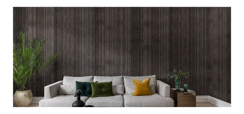 interior style with wood panel by HONPO Singapore
