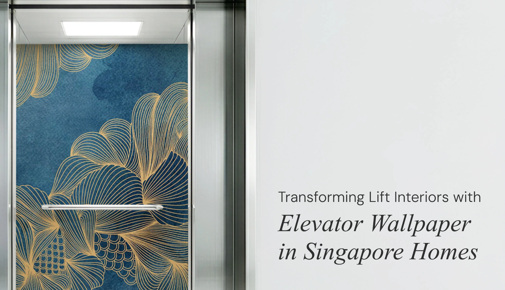 Transforming Lift Interiors with Abstract Mural