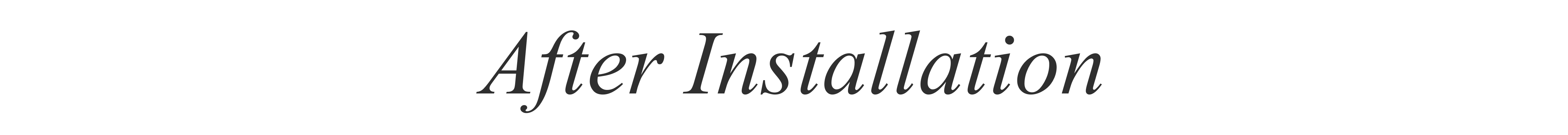 Honpo professional installation