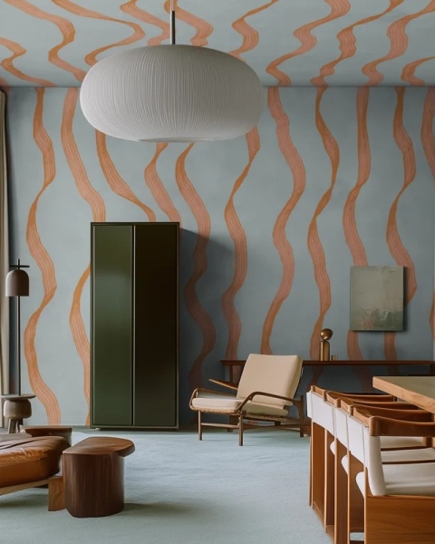 Ribbon Stripe | Blue