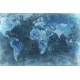 World Map, Blue