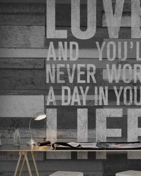 Quotes wood wall