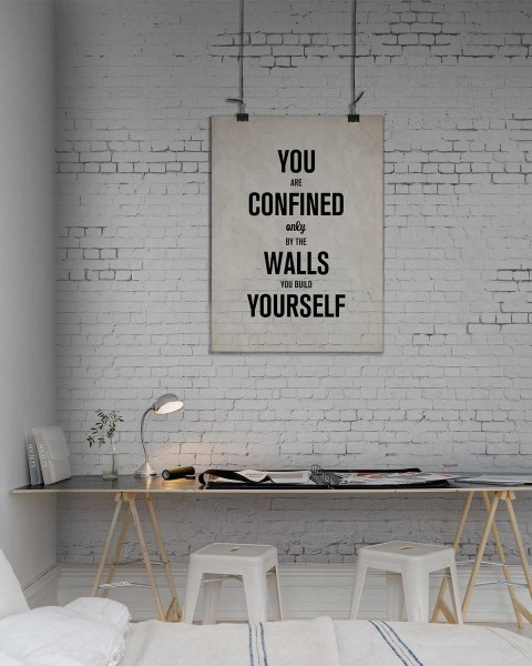 Poster brick wall