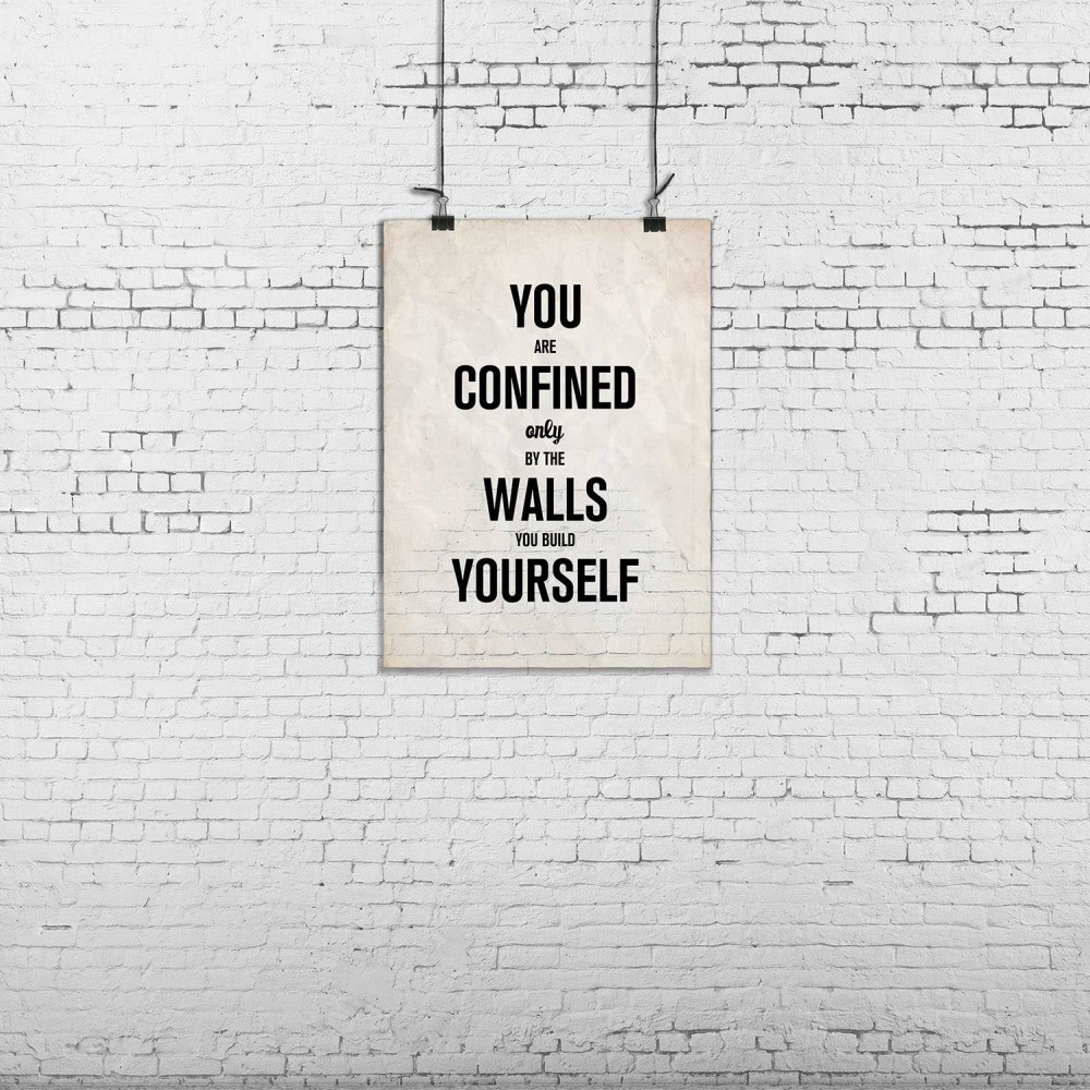 Poster brick wall