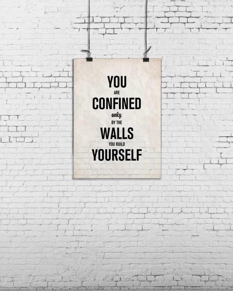 Poster brick wall