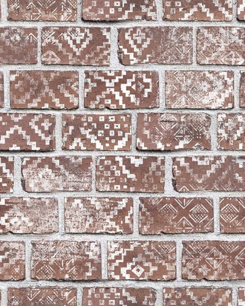 Decorated Bricks, Red