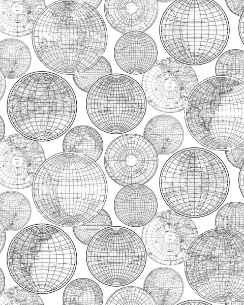 Globes Gathering, Black and White