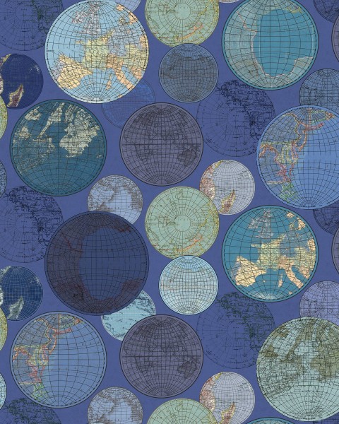 Globes Gathering, Blue