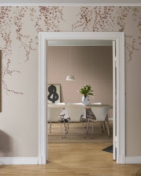 Sandberg | Aralia | Burgundy | S10175